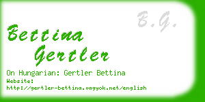 bettina gertler business card